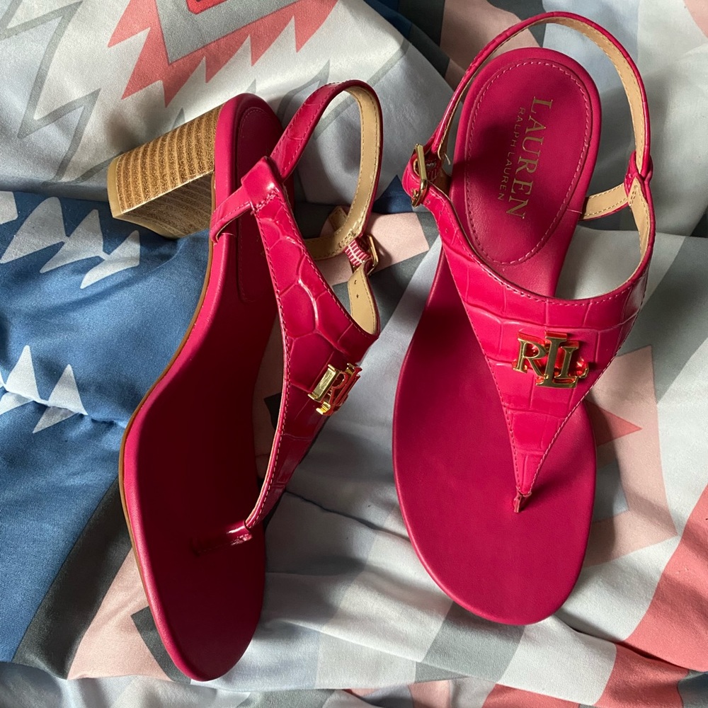 Ralph Lauren heel sandals